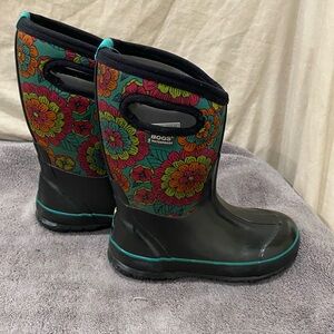 Bogs Floral Waterproof Boots size 1